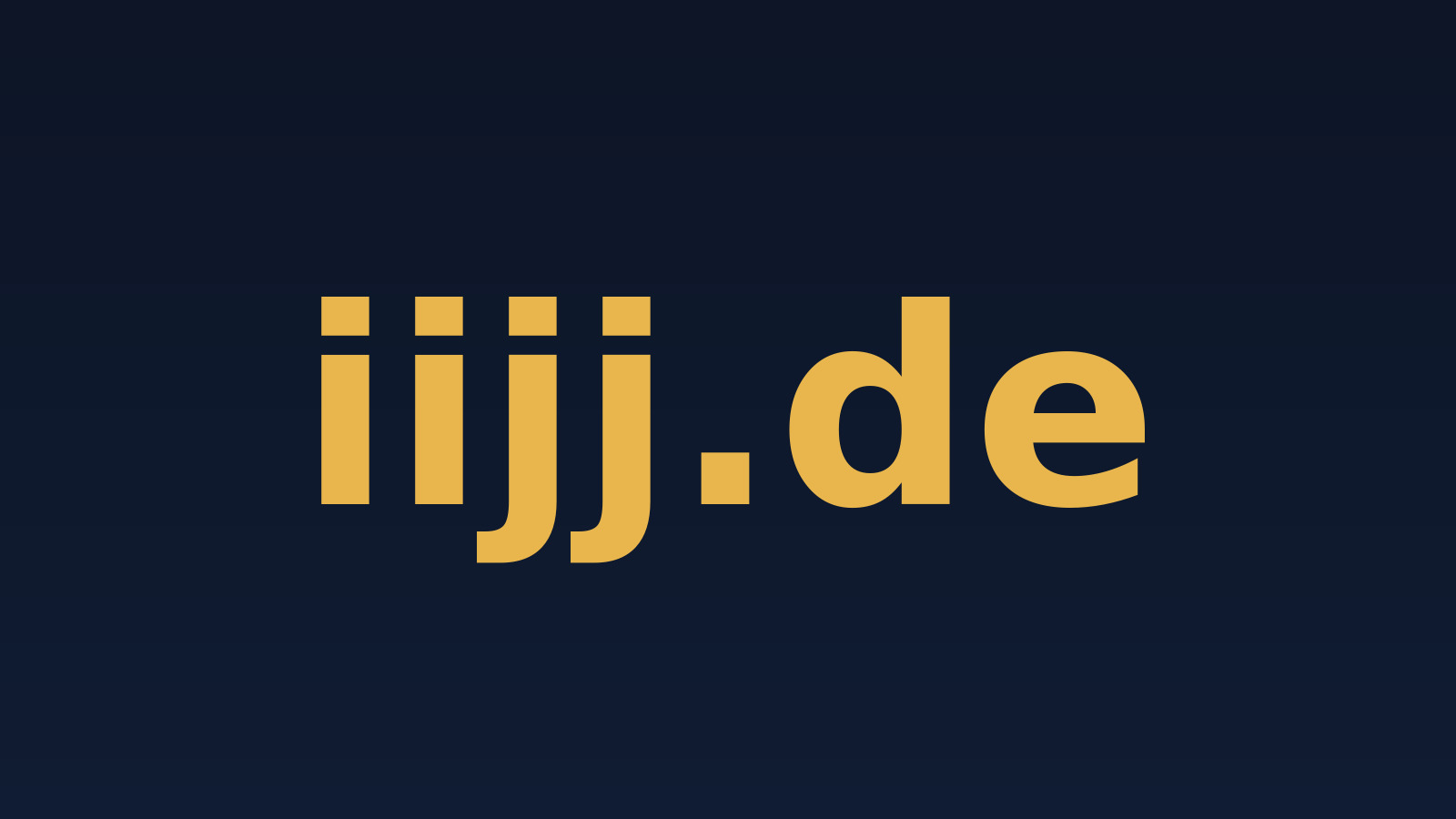 iijj.de – Domain zu verkaufen